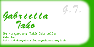 gabriella tako business card
